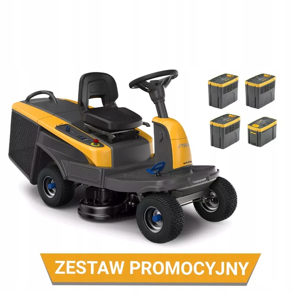 Zestaw promocyjny Traktor akumulatorowy Swift 372e 3x7,5 Ah + 1x5 Ah + poje