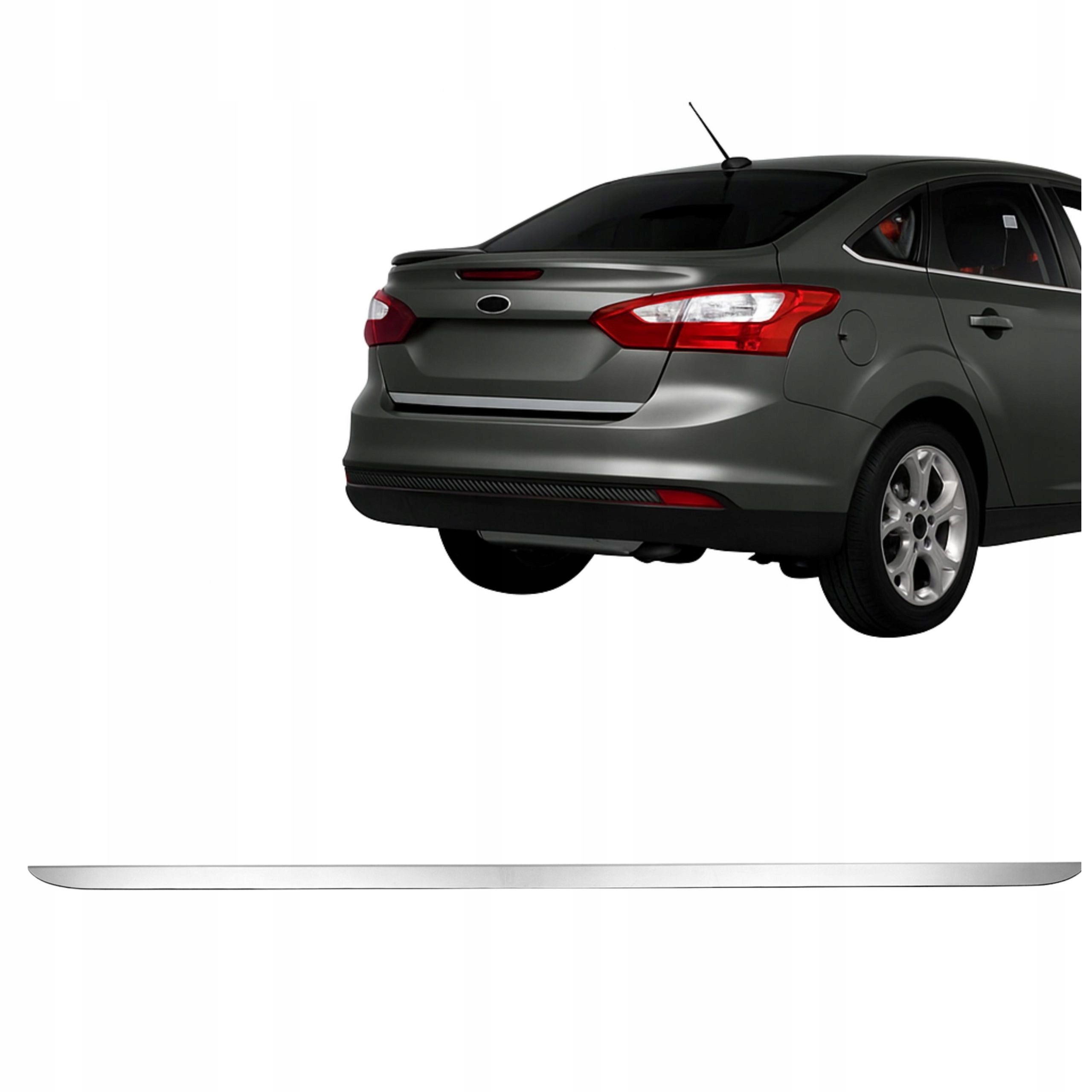 Lištová krytka klapky nerezová ocel chrom Ford Focus 2014-2018 sedan
