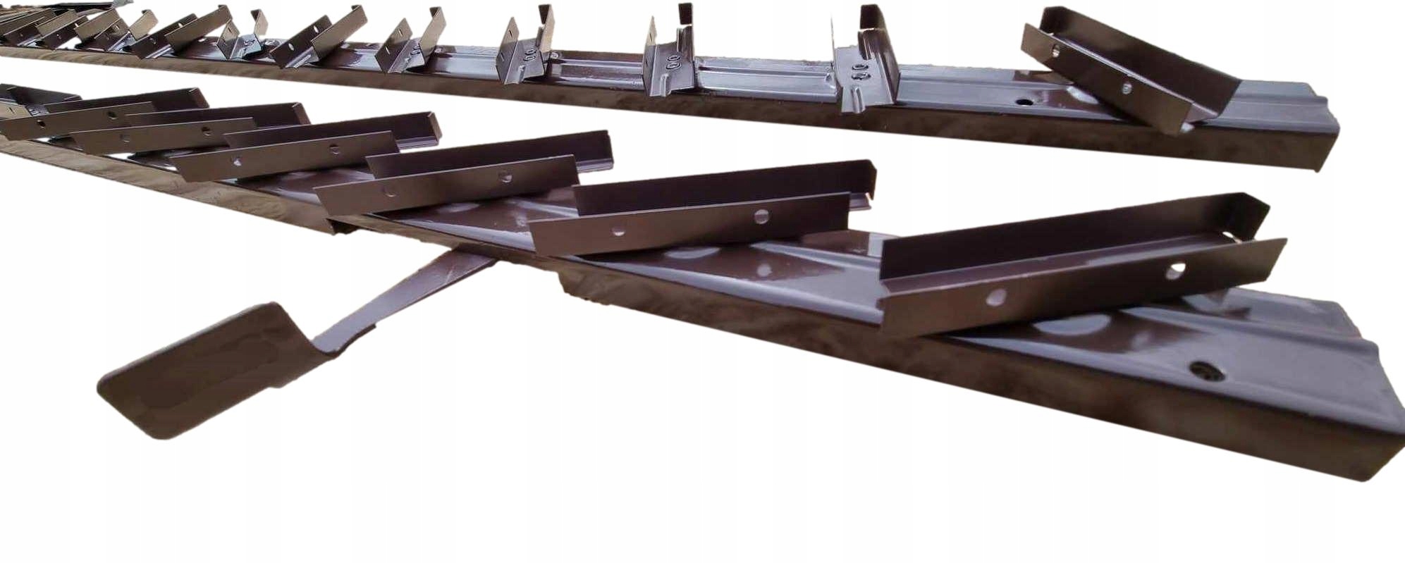 Systém vedení žaluzií. Ocel 100 Hnědá.