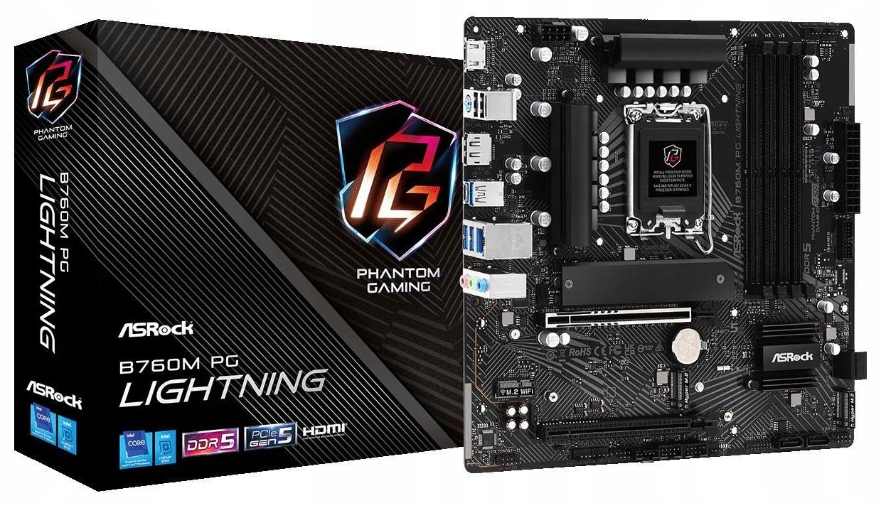 Płyta główna Micro ATX ASROCK B760M PG Lightning mATX