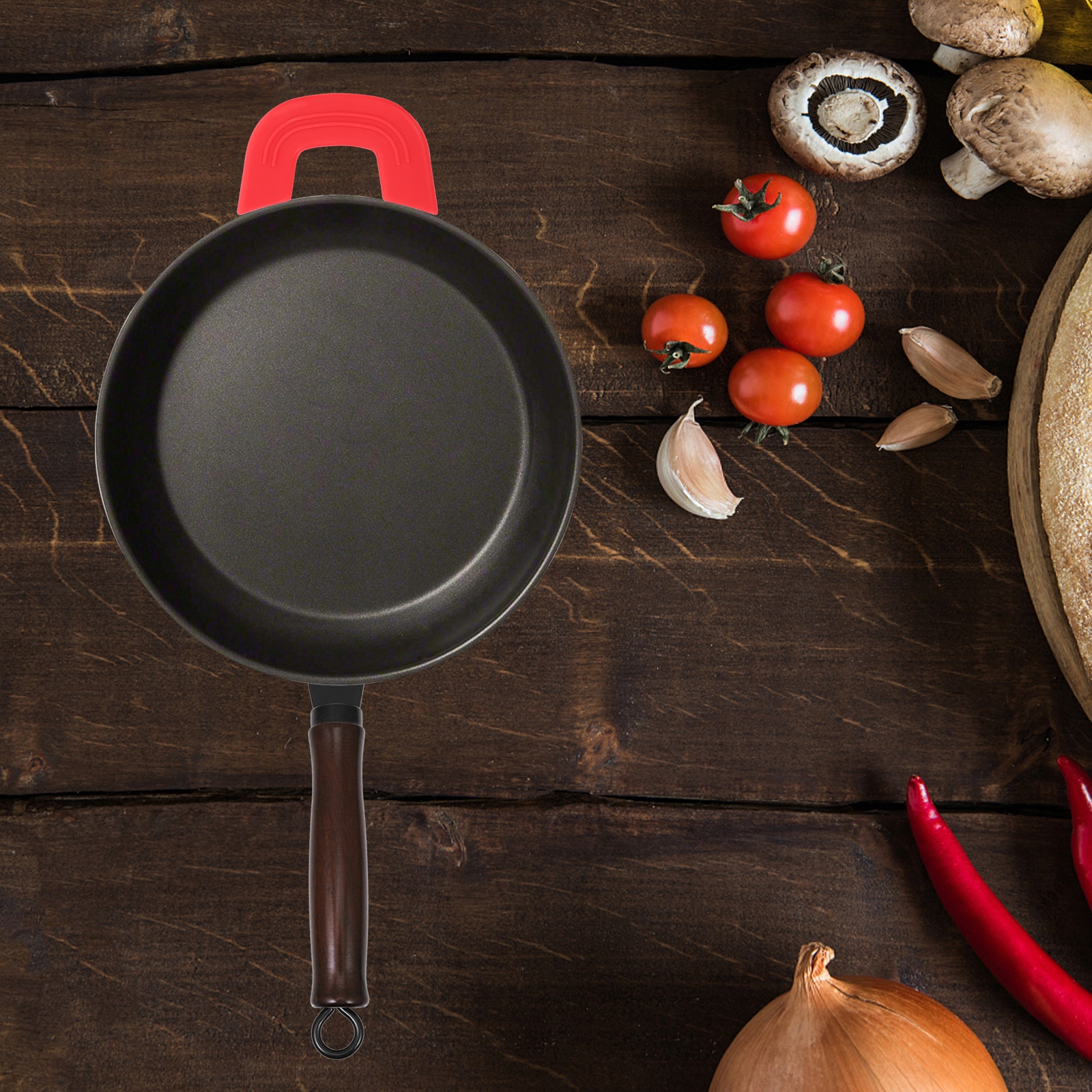 Ga-Silicone Handles for Pots Pans Heat-resistant Kolor dominujący czerwony