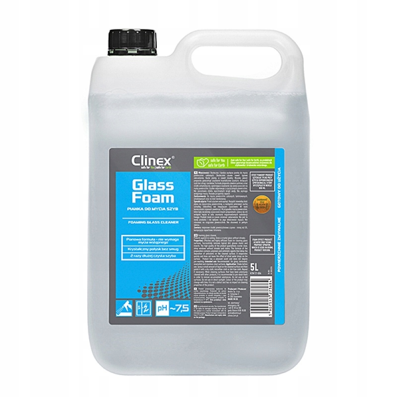 Levně Pěna Clinex Glass Foam 5L, na mytí skel
