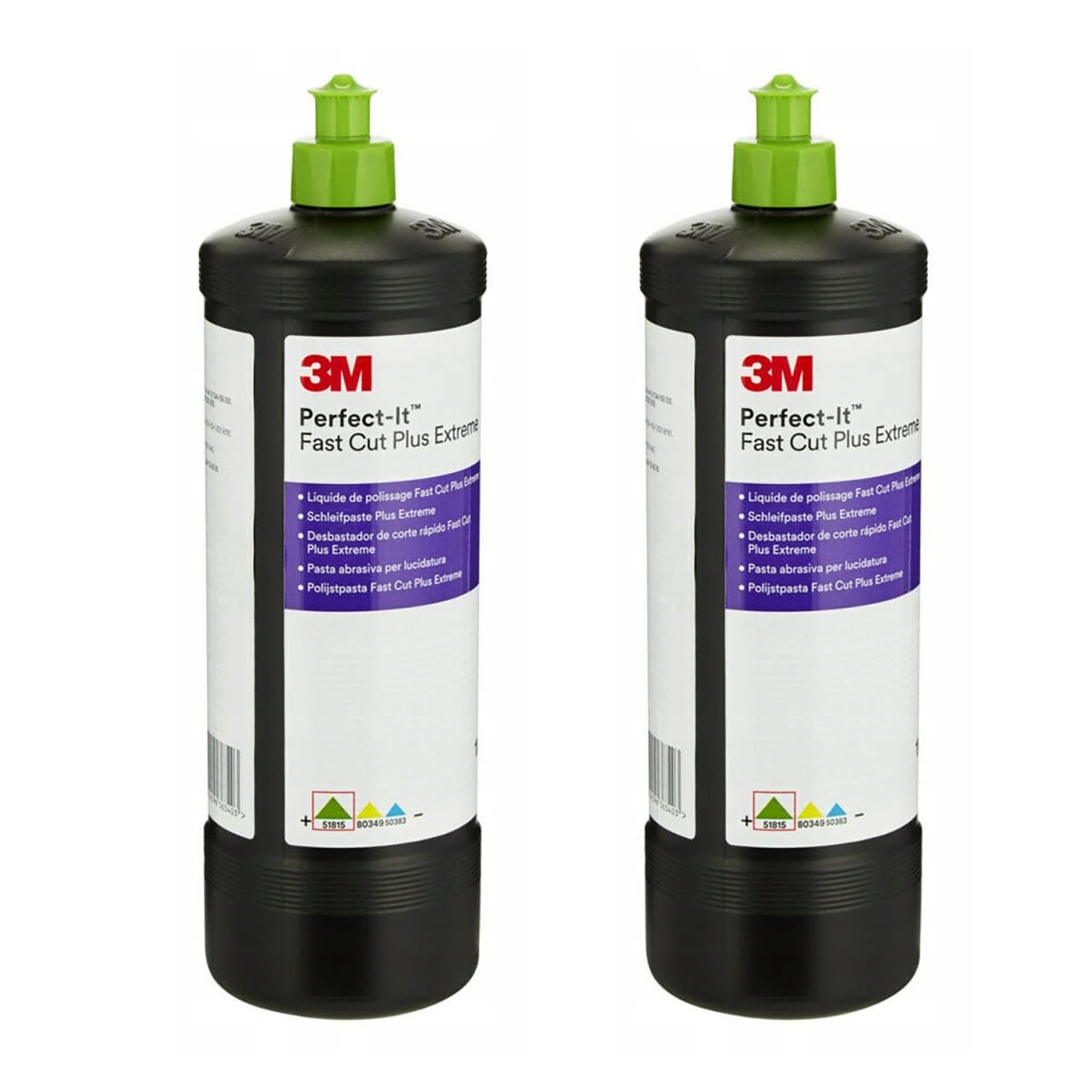 2 x Leštiaca pasta 3M Fast Cut Extreme "zelený uzáver" 1 kg