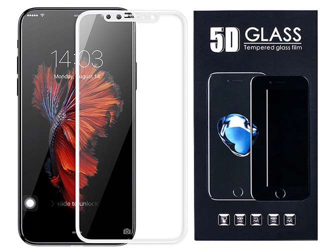 

Iphone X Szkło Hartowane 5D 9H Klej Na Cały Ekran