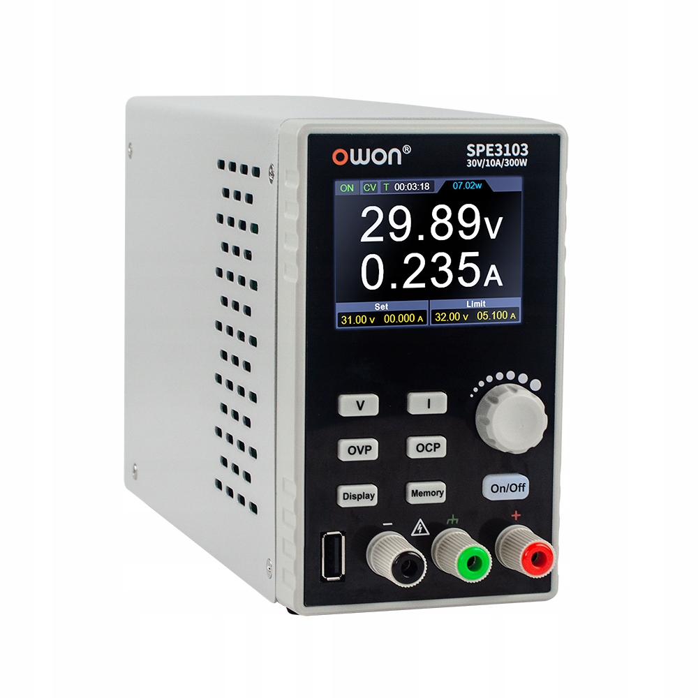 Zasilacz laboratoryjny 60V 10A 300W USB Programowalny Owon SPE6103