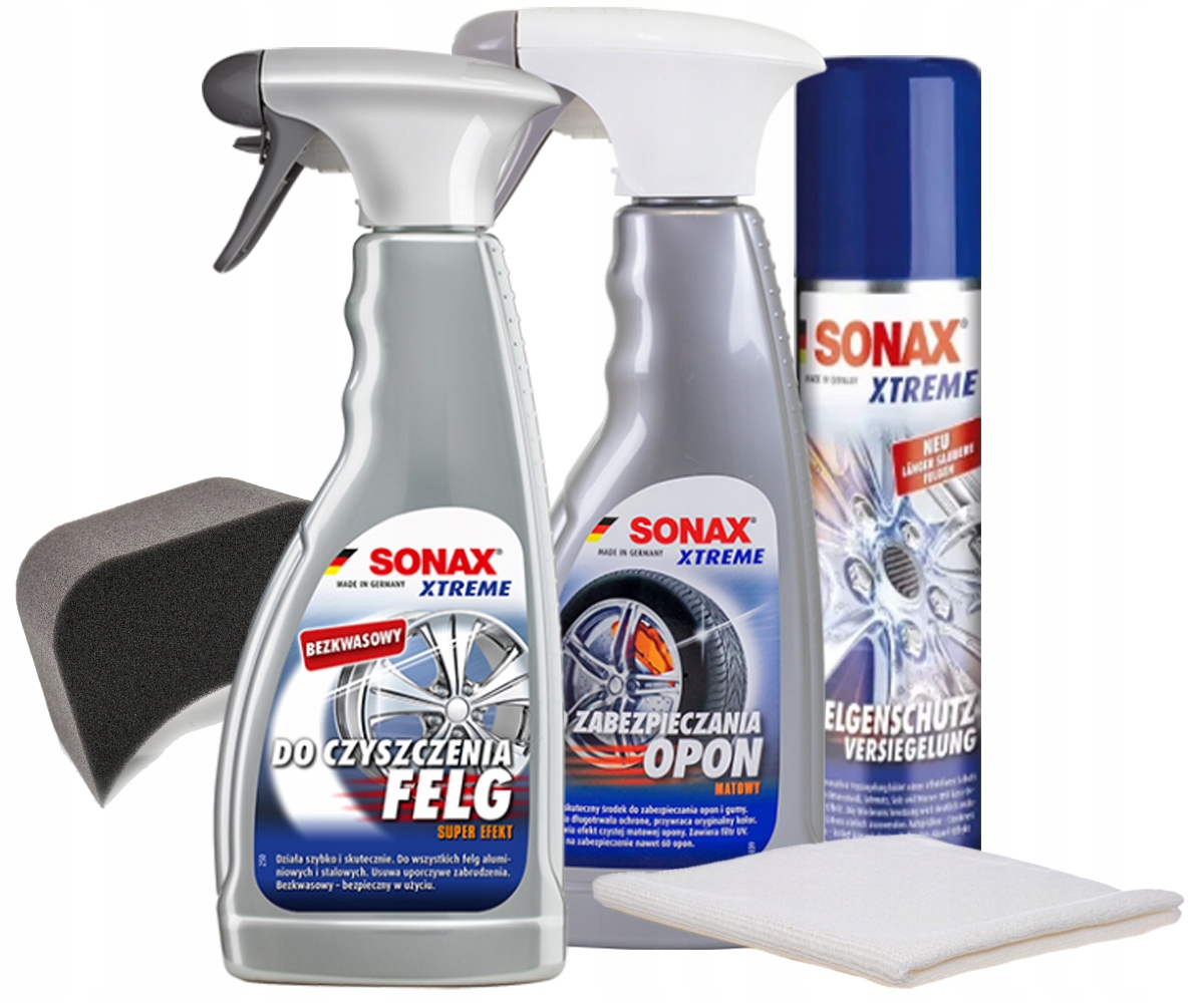 SONAX КОМПЛЕКТ КОЛЕСНЫХ ШИН МАТОВОЕ ПОКРЫТИЕ ДЛЯ КОЛЕСНЫХ ДИСКОВ