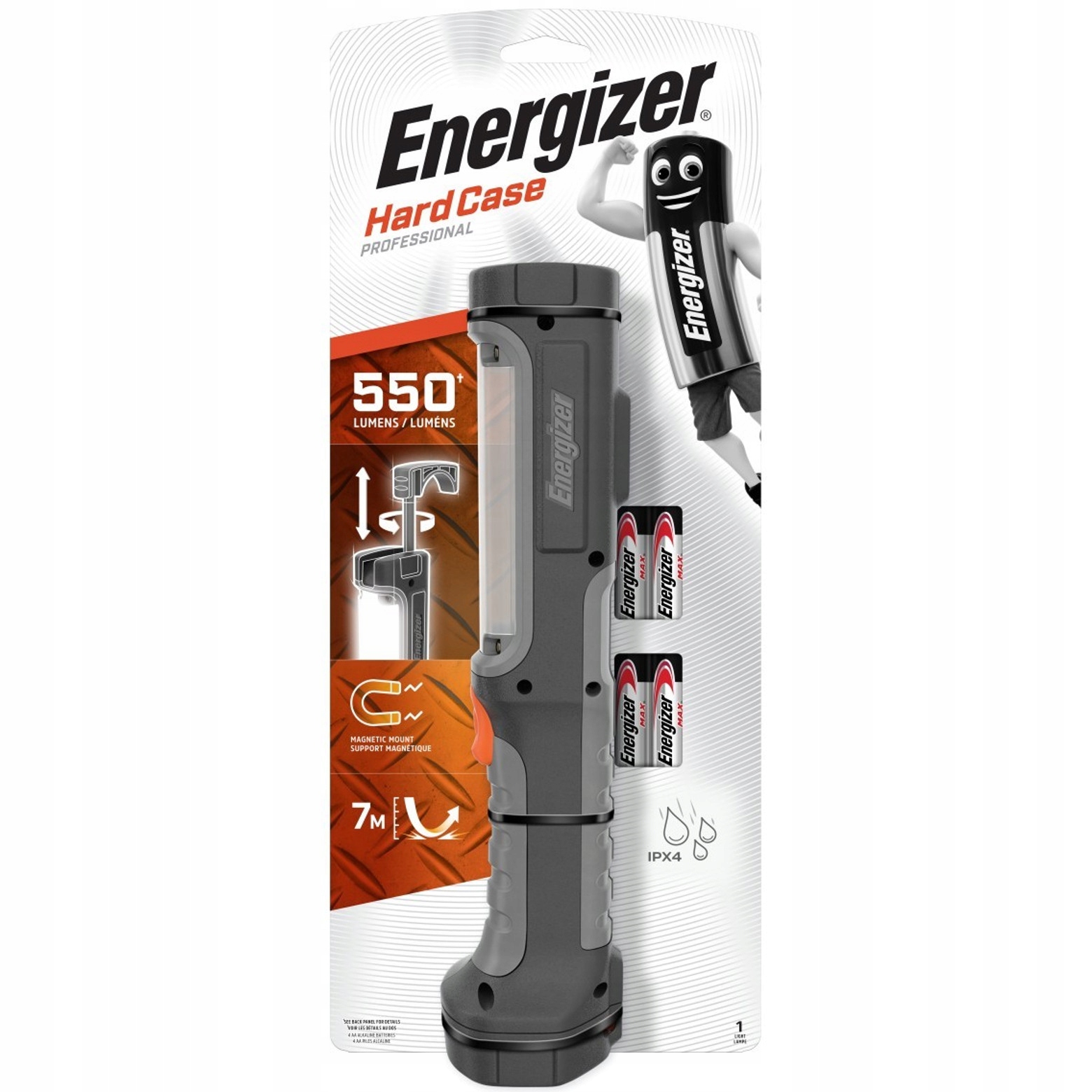 Latarka Led Energizer Hardcase robocza 550 lm 4xAA magnes