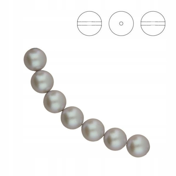 5810 MM 10 Swarovski Iridescent Dove Grey Pearl