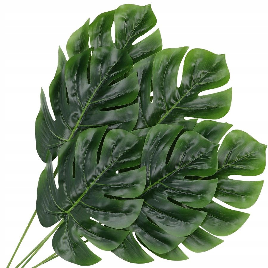 LIŚĆ SZTUCZNE LIŚCIE GAŁĄZKI NA STROIK DUŻA MONSTERA 60cm 12szt Rodzaj liście