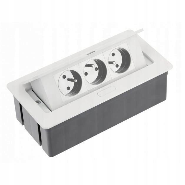 Prodlužovač Nábytku Stolní Gtv Soft Zásuvka Zapuštěná Do Pracovní Desky 3X Zásuvka