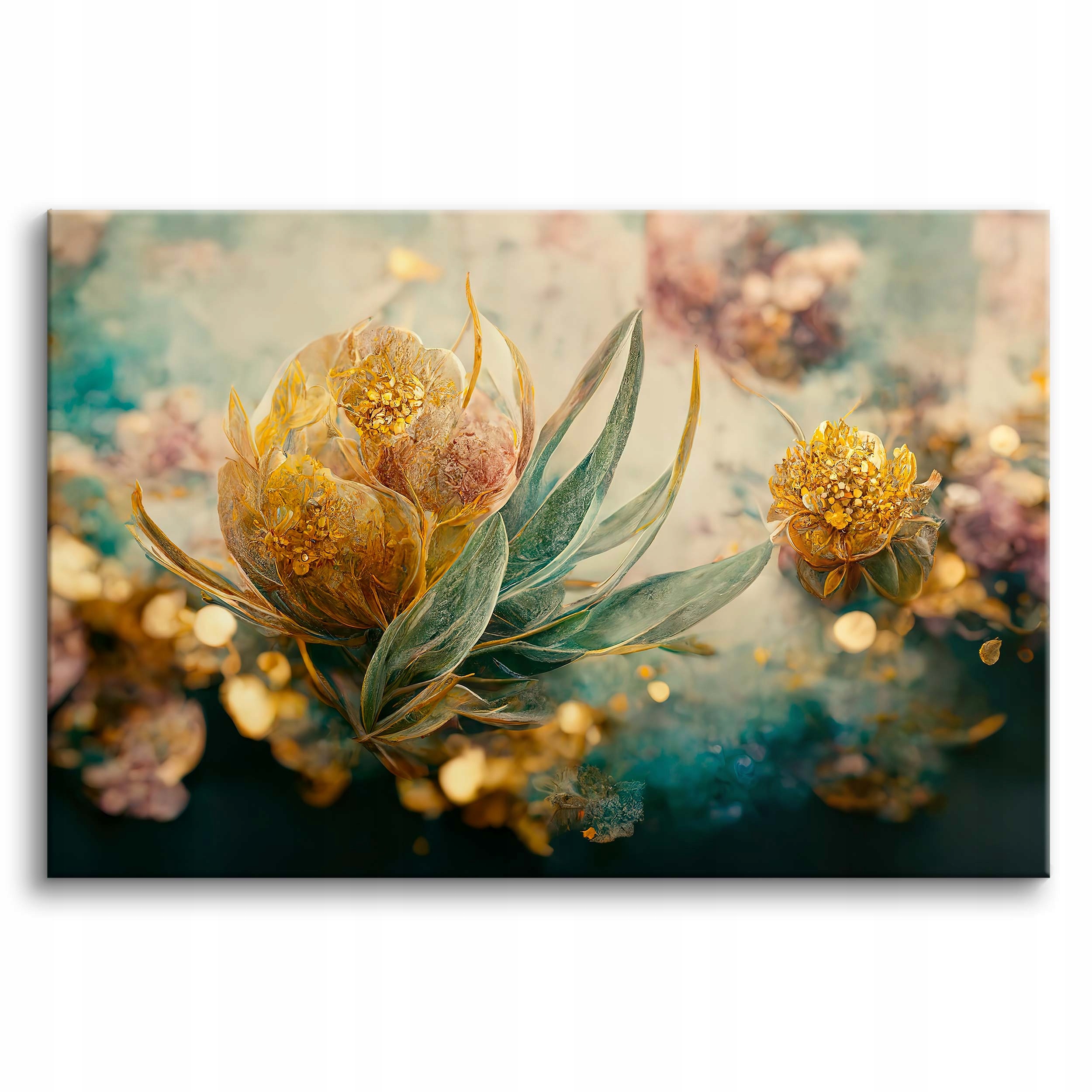 Obraz do sypialni Abstrakcyjne kwiaty Dekoracja ścienna 60x90