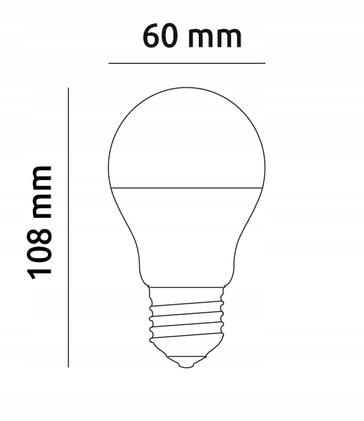 Żarówka LED E27 5W 800lm = 80W CCD More Lumens SuperLED biała zimna Rodzaj gwintu E27