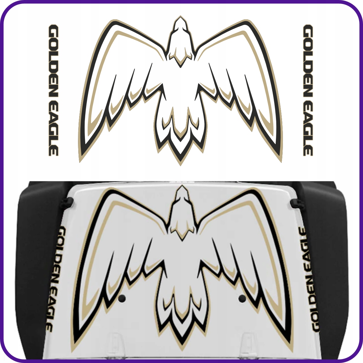 Premium nálepka Golden Eagle Do Jeep Wrangler