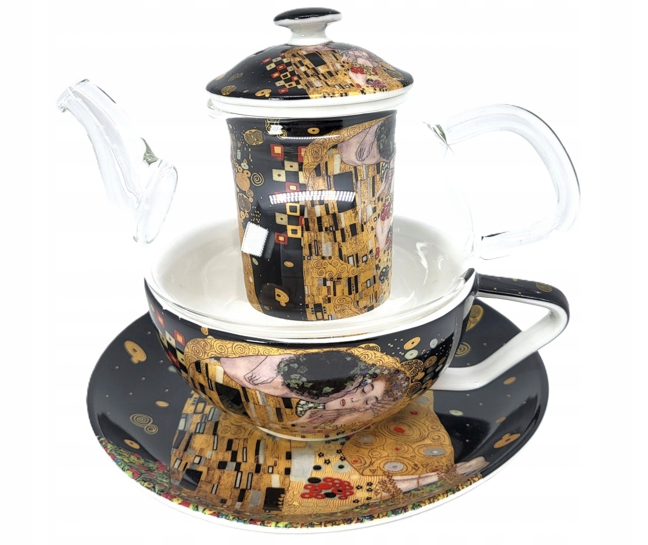 Konvička na džbán šálek Tea for one Gustav Klimt