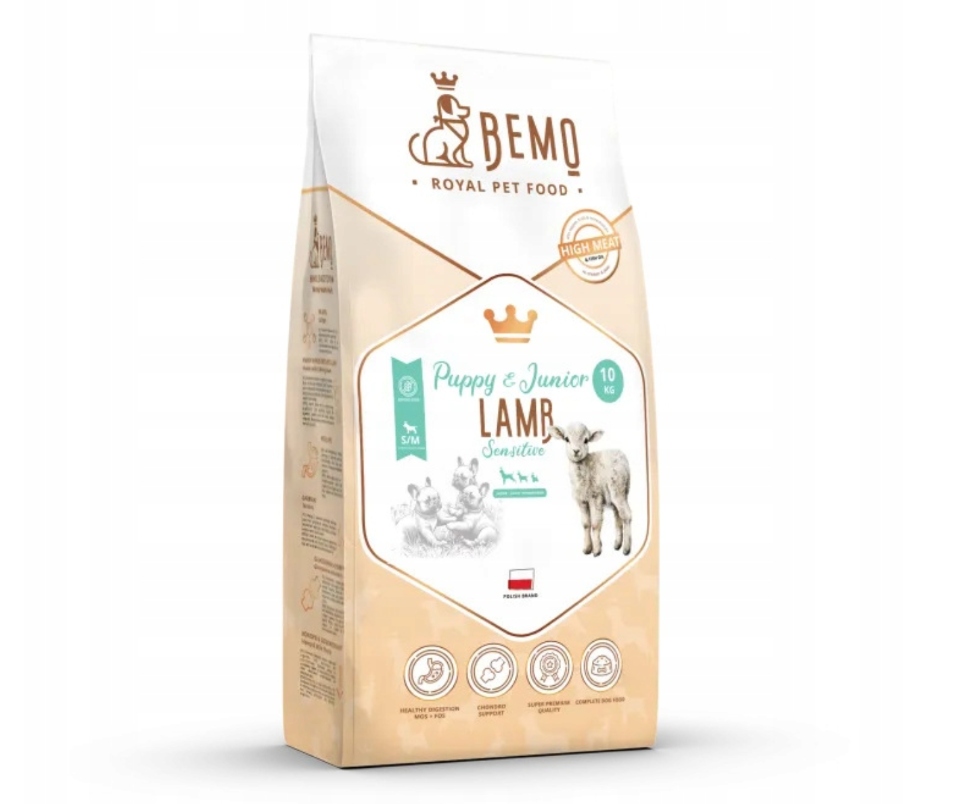 Bemo Puppy & Junior Sensitive Lamb s/m 10 kg