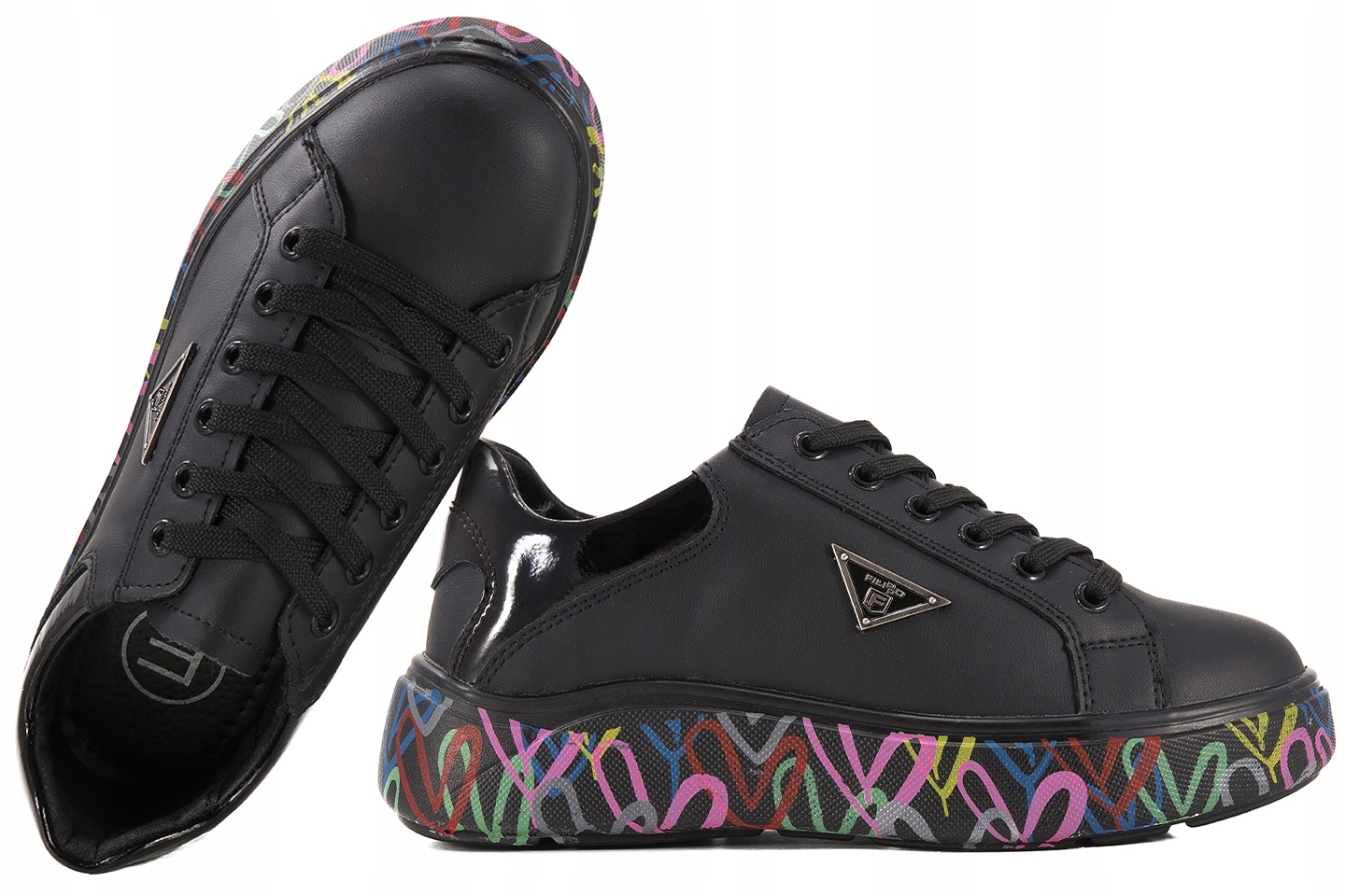 Filippo DP4480 Dámské Polobotky Tenisky Na Platformě Kožené