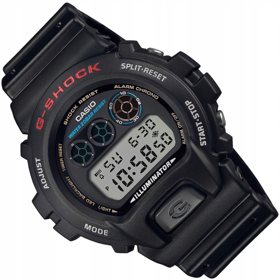 Sportovní Digitální Hodinky Casio G-shock DW-6900U-1ER, Vodotěsné Stopky