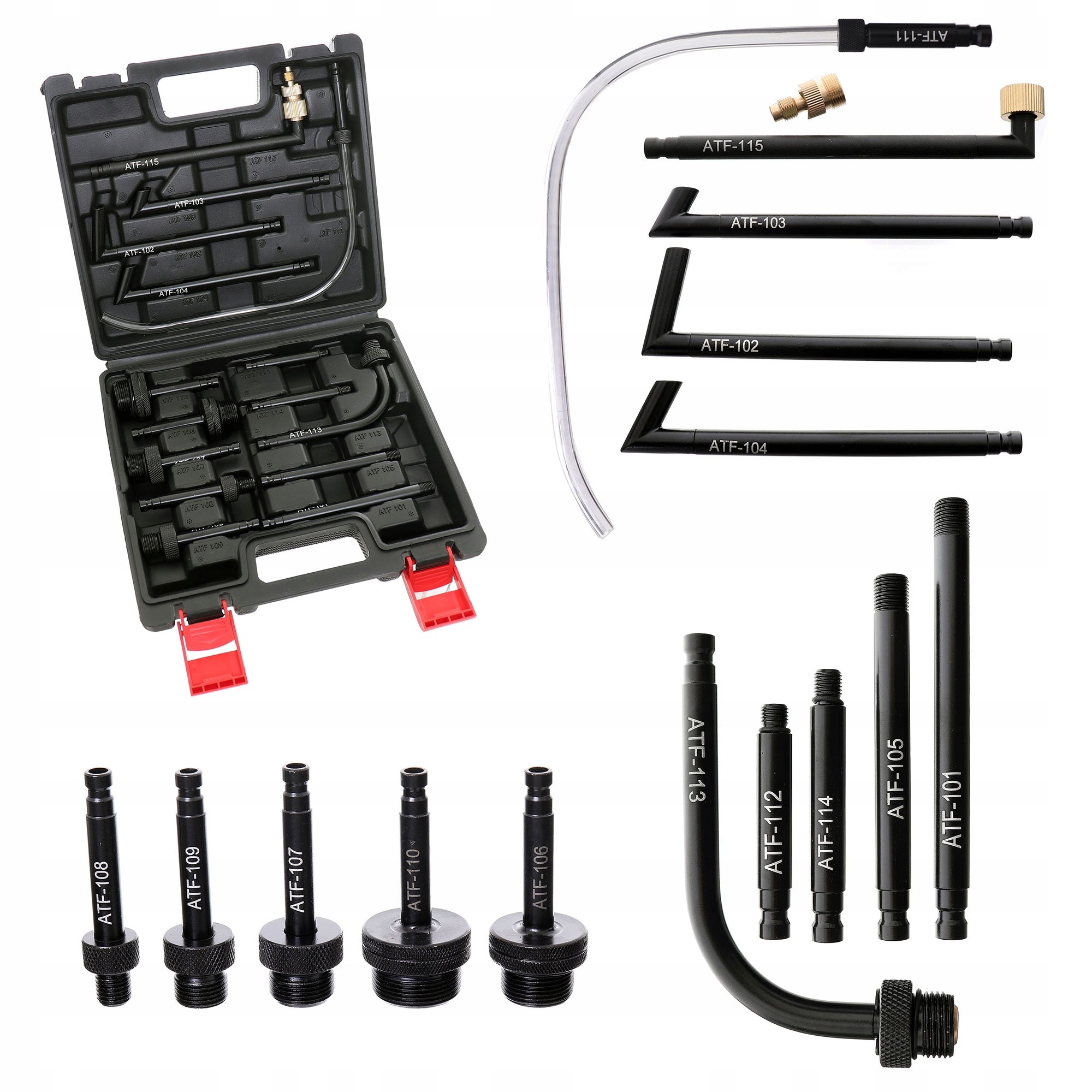 Zestaw 16 METALOWYCH Adapterów Wymiany Oleju Automatycznej Skrzyni Biegów