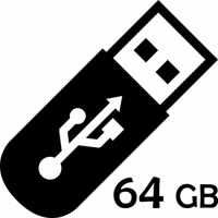 Карта памяти PNY Attaché 4 3.1 64 ГБ USB 3.1 черный