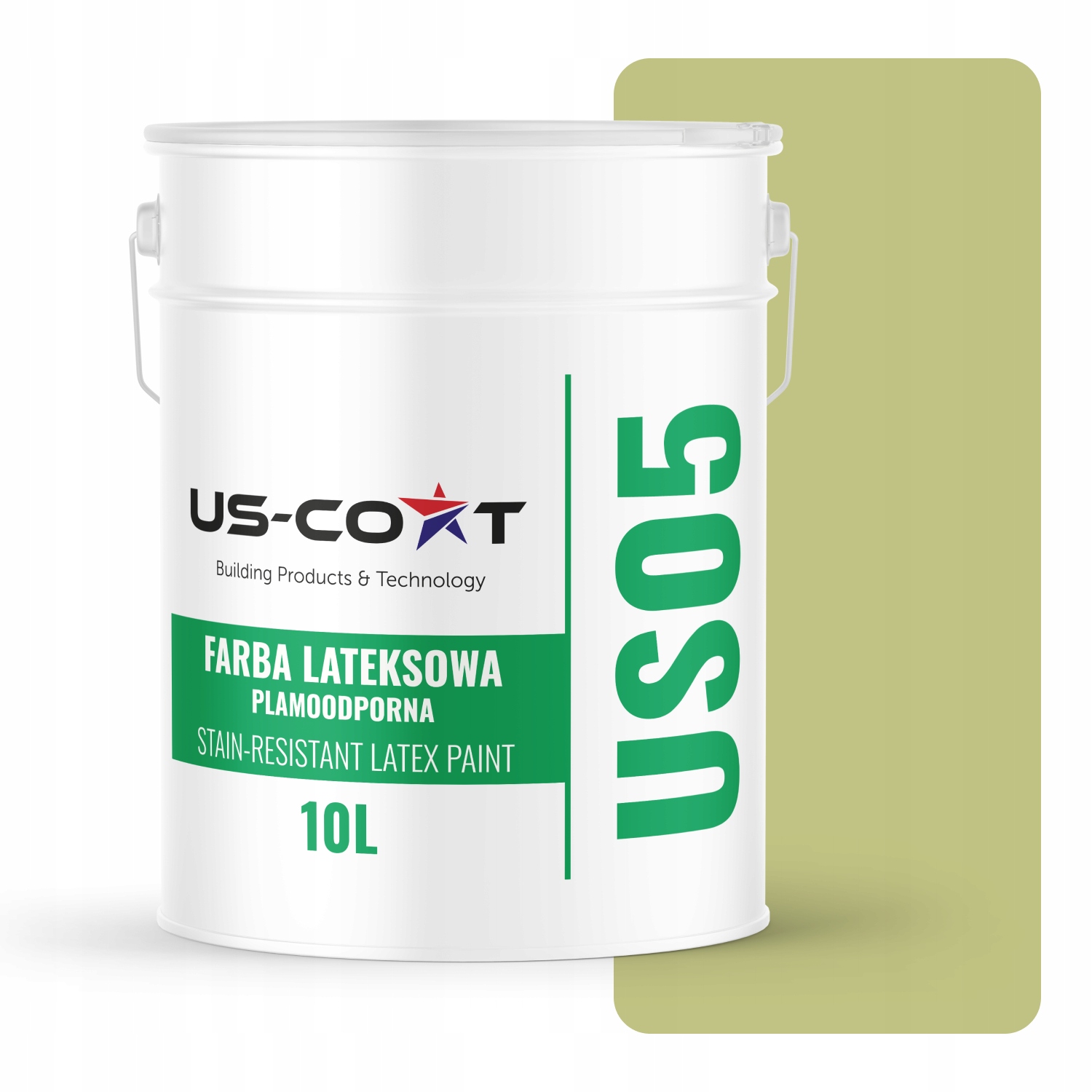 Latexová Farba Odolná Voči Škvrnám, Hrachová Farba H2451 10L, Matná Na Steny Stropov