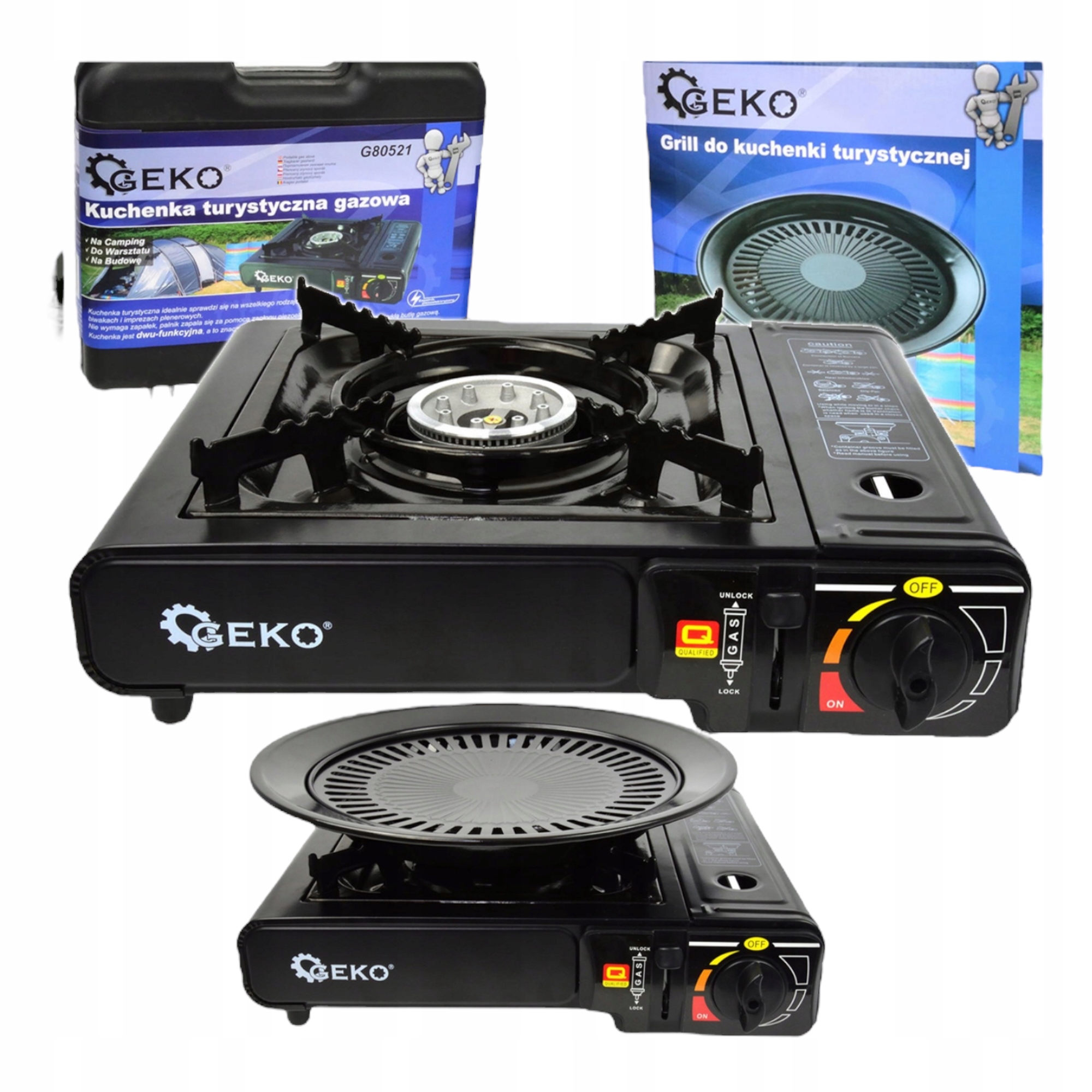 Plynový turistický vařič 2,5 kW gril G80521