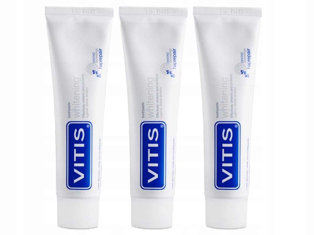 3x Vitis Whitening wybielająca pasta do zębów 100ml