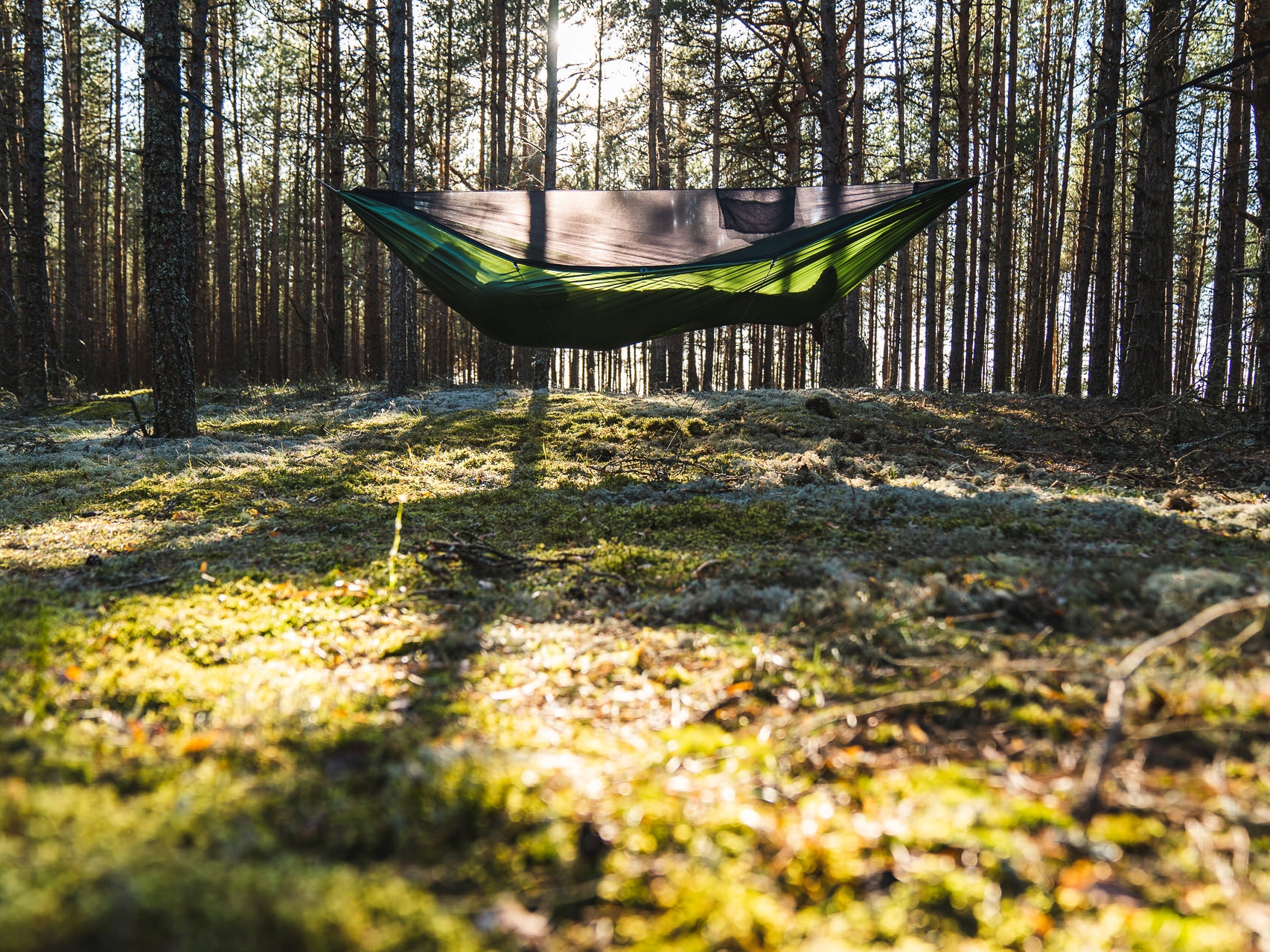 Hamak Lesovik DRAKA oliwkowy Styl tradycyjny