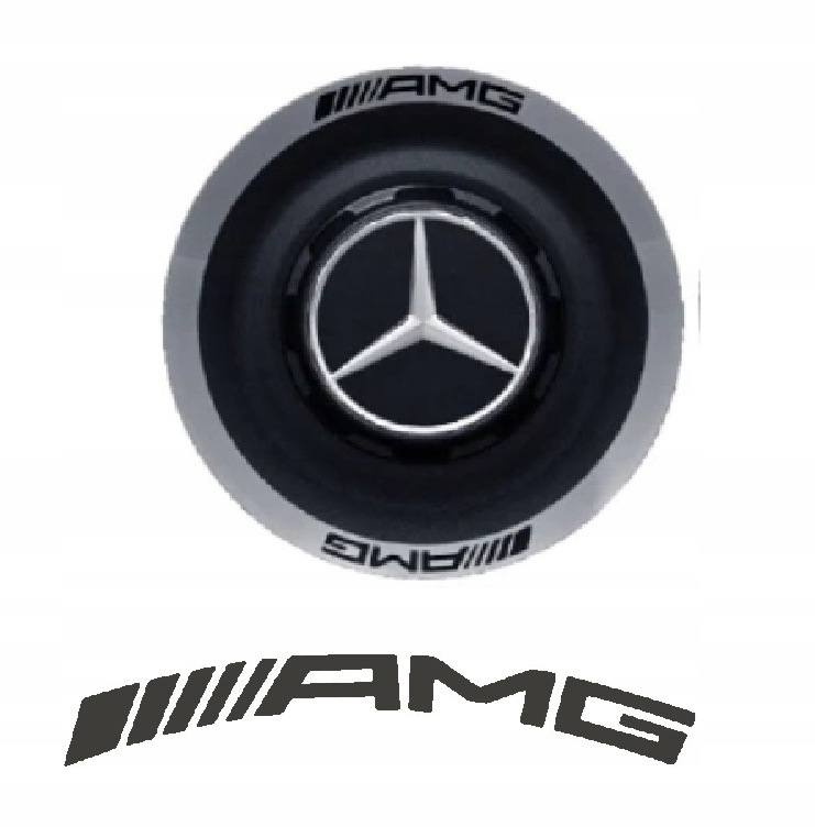Mercedes Amg Naklejka Na Dekielek 4DOOR GT63 G63 C63 E63 Cls Czarna