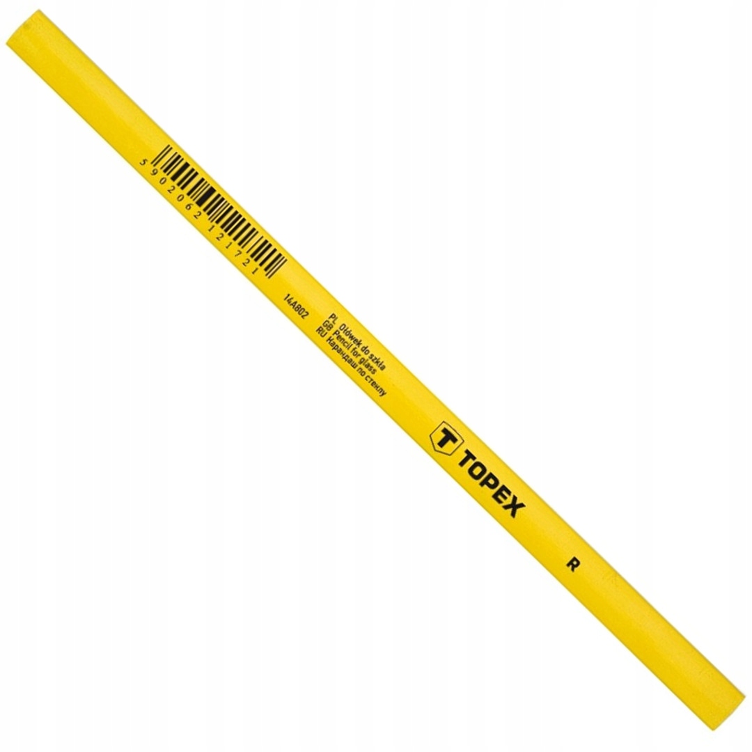 TOPEX OŁÓWEK DO SZKŁA 240mmR czerwony wkład 14A802
