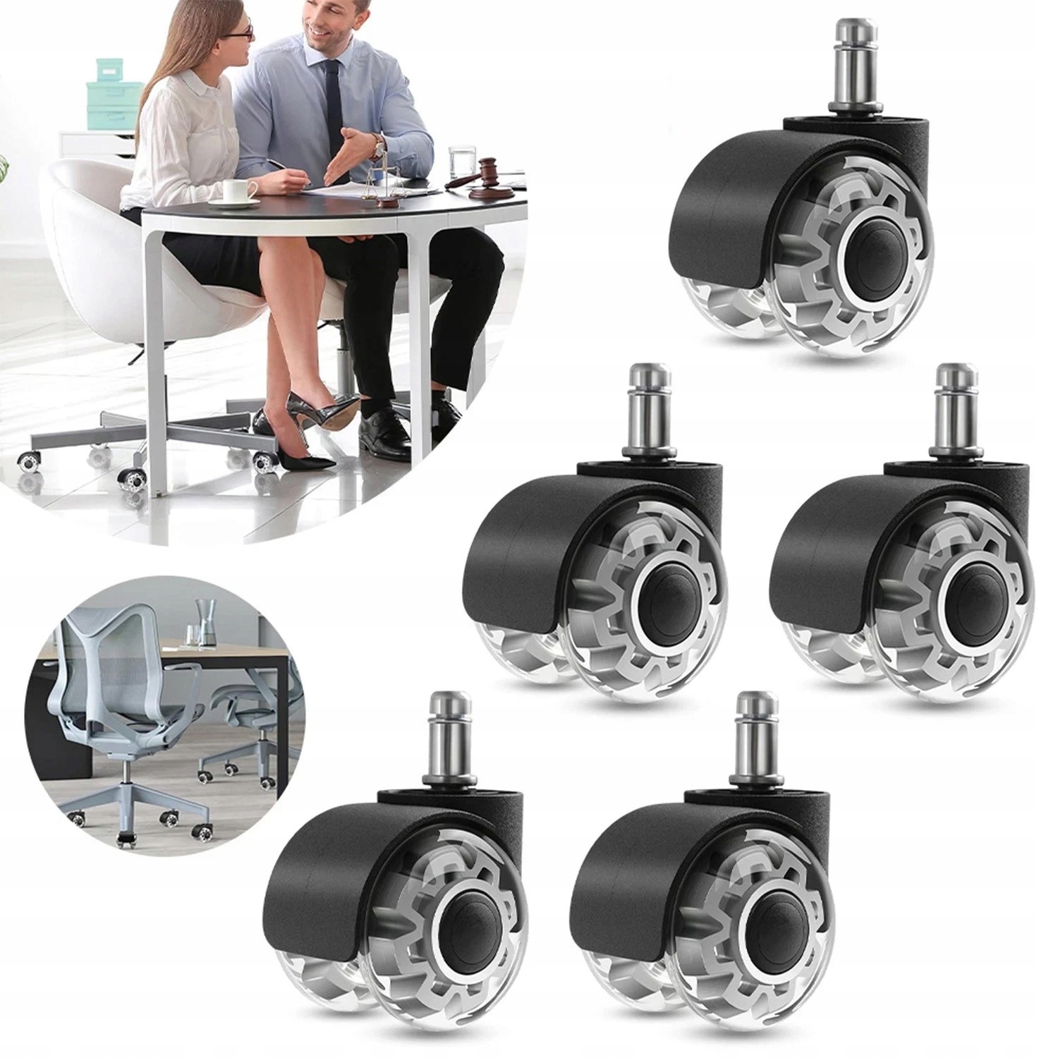 Kolečka Na Křeslo Otočné Křeslo Ikea Kaučukové Gumové Silikonové 11mm