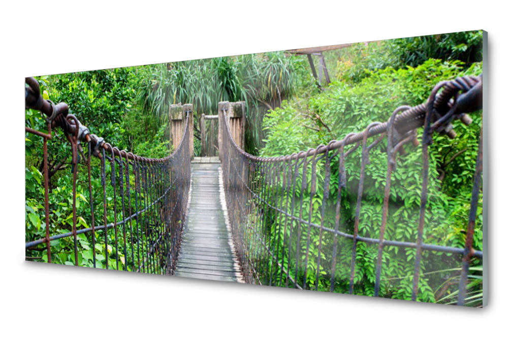 

Panel szklany do kuchni Dekor Most Drzewa 125x50