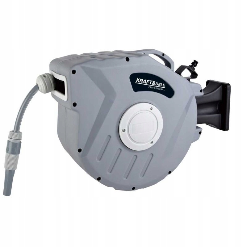 Wąż Ogrodowy Automatyczny 10m+1m końcówki Zwijacz Bęben Na Ścianę 3/4 Cala