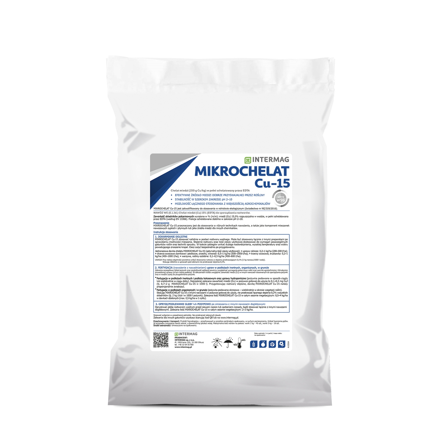 Mikrochelat Cu 15 Miedź 5kg Intermag