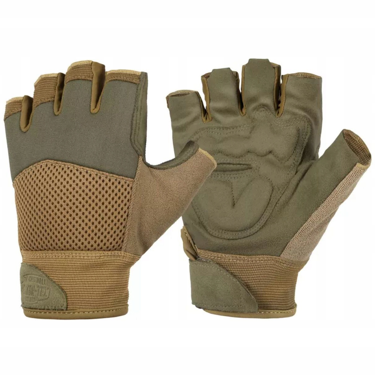 Helikon Taktické rukavice Half Finger Mk2 Olive Green/Coyote XXL 2XL