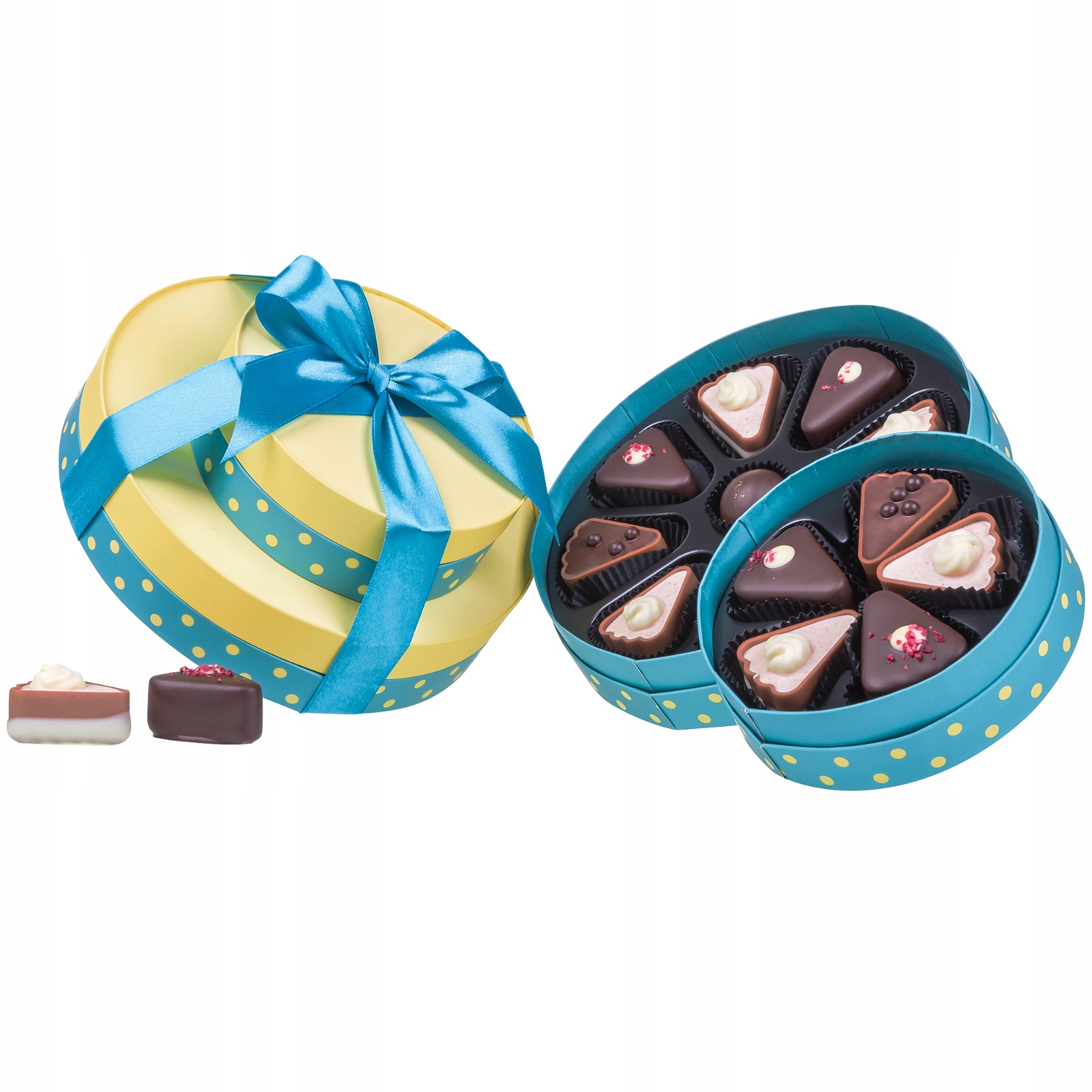 Słodycze Urodziny Czekoladki Praliny Belgijskie Bombonierka 235 g