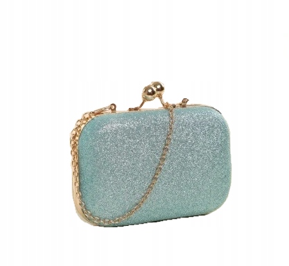 

Mała Elegancka Brokatowa Torebka Bigiel Puzderko