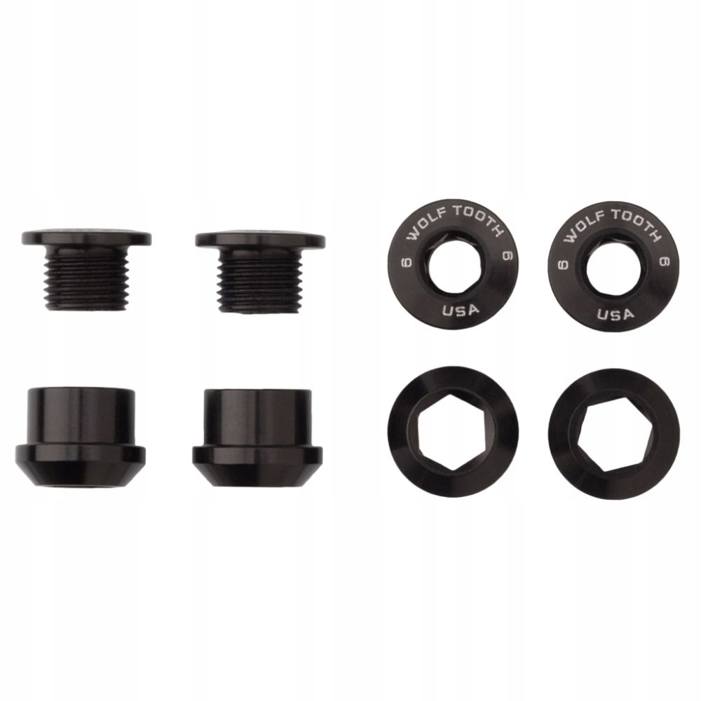 Wolf Tooth Components śruby kominy M8x10 4szt do koronek 1-rzędowych