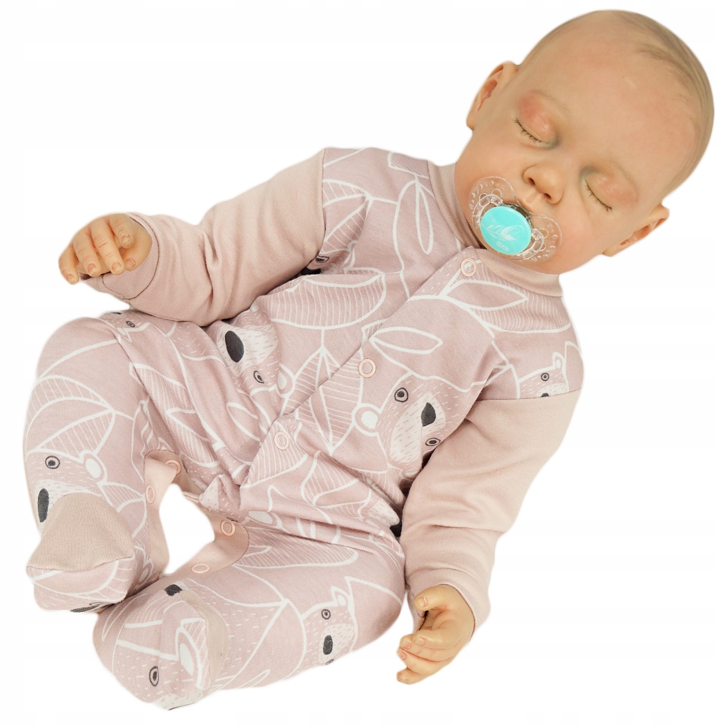 

Pajac Pajacyk r.86 różowy w misie w.339 niemowlęcy