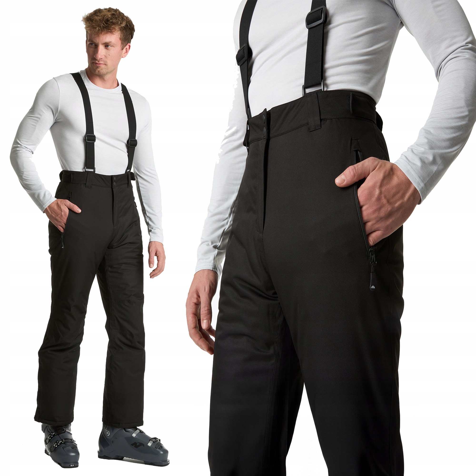 Spodnie narciarskie męskie Kadva Edge X Pants czarny XXL wodoodporne