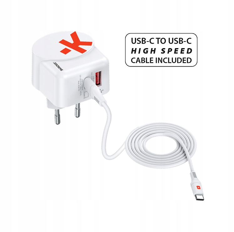 Ładowarka Usb-c Usb-a do Polski. 65W Skross Kabel Usb C