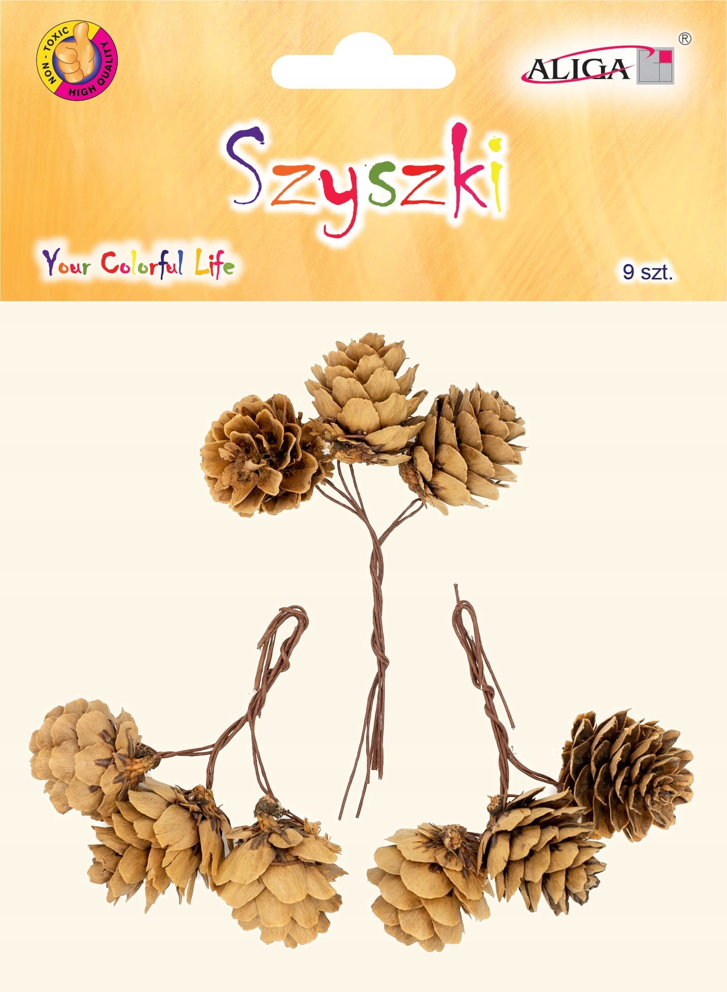szyszki na druciku  9szt. | SZYSZ-70 — 4