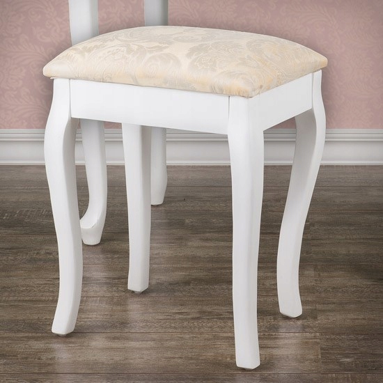 Elegancka TOALETKA KOSMETYCZNA + TABORET 06 Głębokość mebla 40 cm