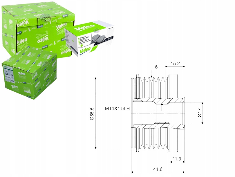 Коло ленточные генератора VALEO 588047