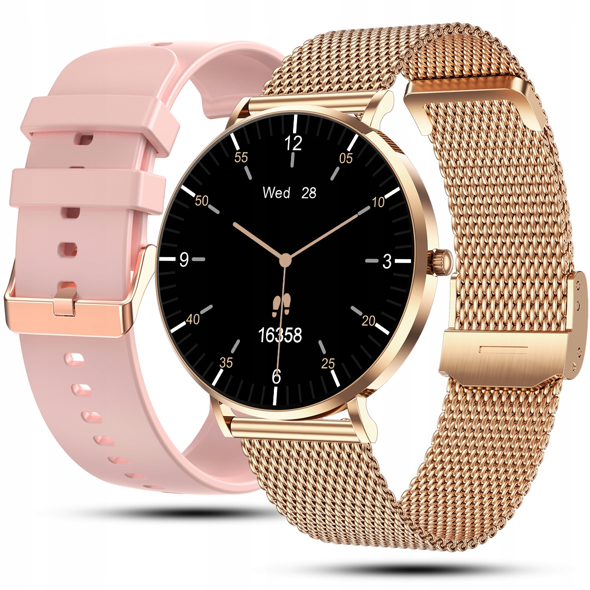 Chytré Hodinky Dámské Polské Menu Hovorů Tlak Srdeční Frekvence Amoled Slim