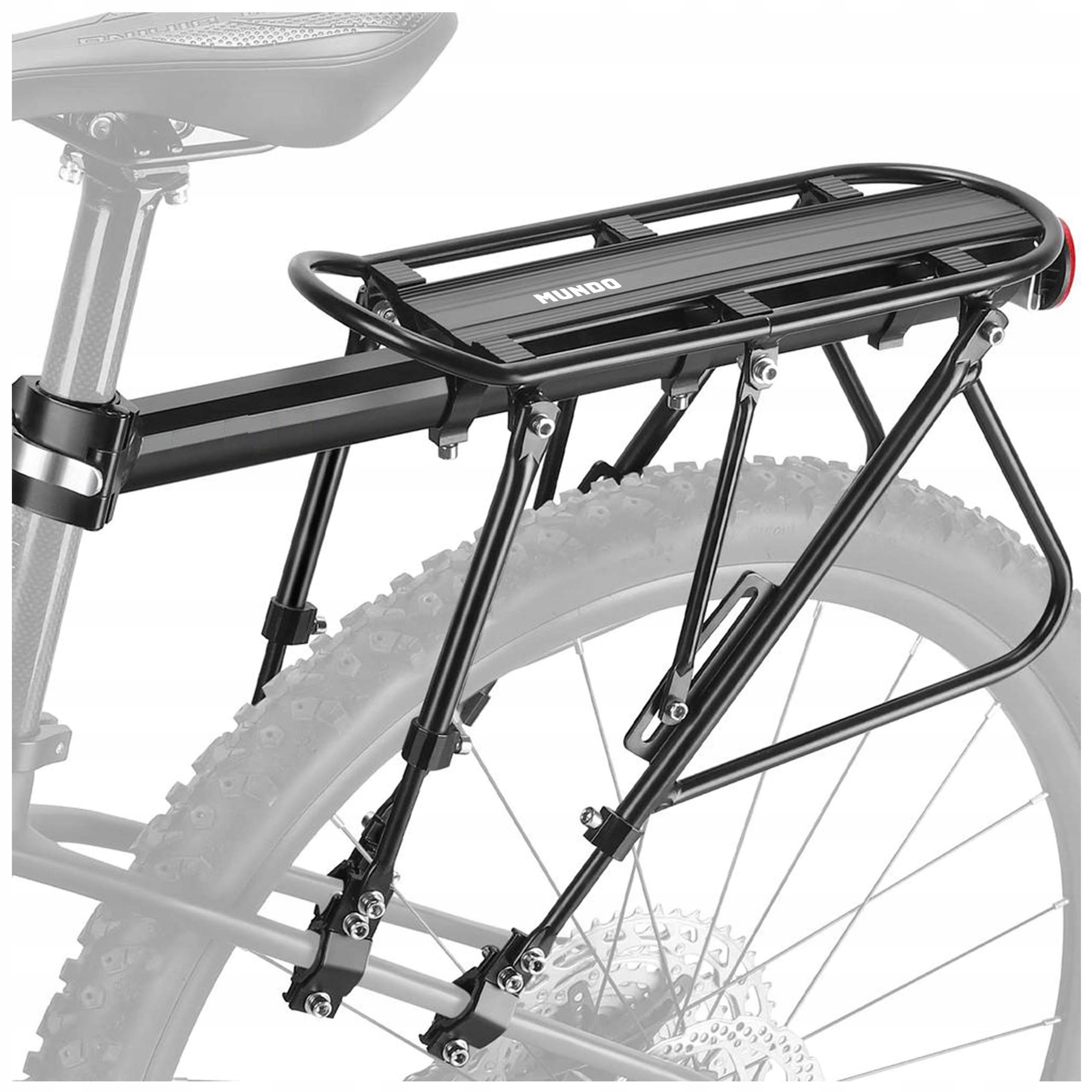 Bagażnik Rowerowy Tylny 100KG (wytrzymały) Na Rower Aluminium Uniwersalny