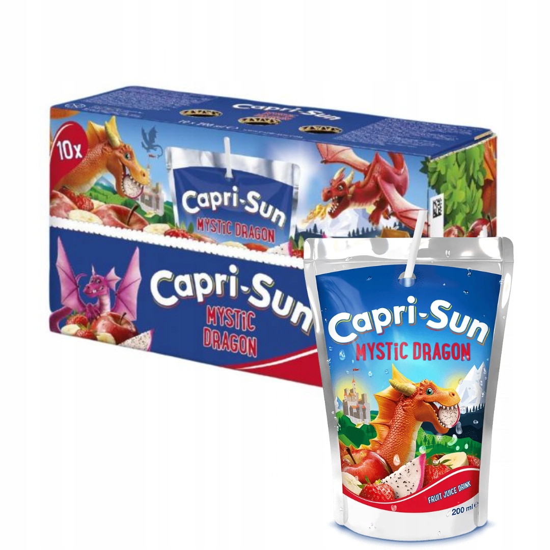 Napój Capri Sun Mystic Dragon Soczki 200ml PAKIET EAN (GTIN) 4000177030097