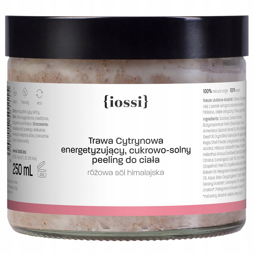 Tráva Citronový energizující cukrový tělový peeling 250 ml