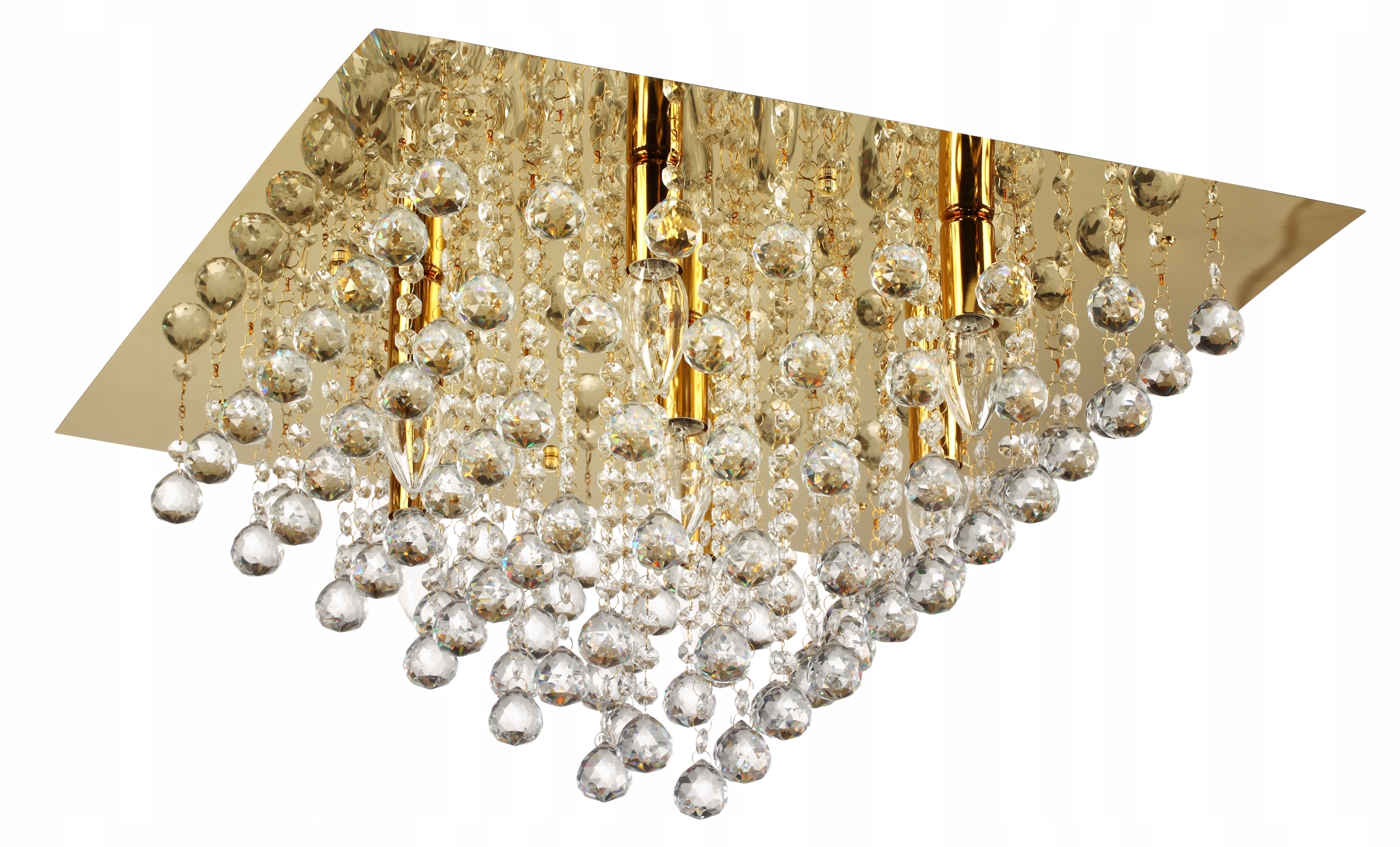Lancaster crystal – stropné svietidlo 7 plamenný zlatý.