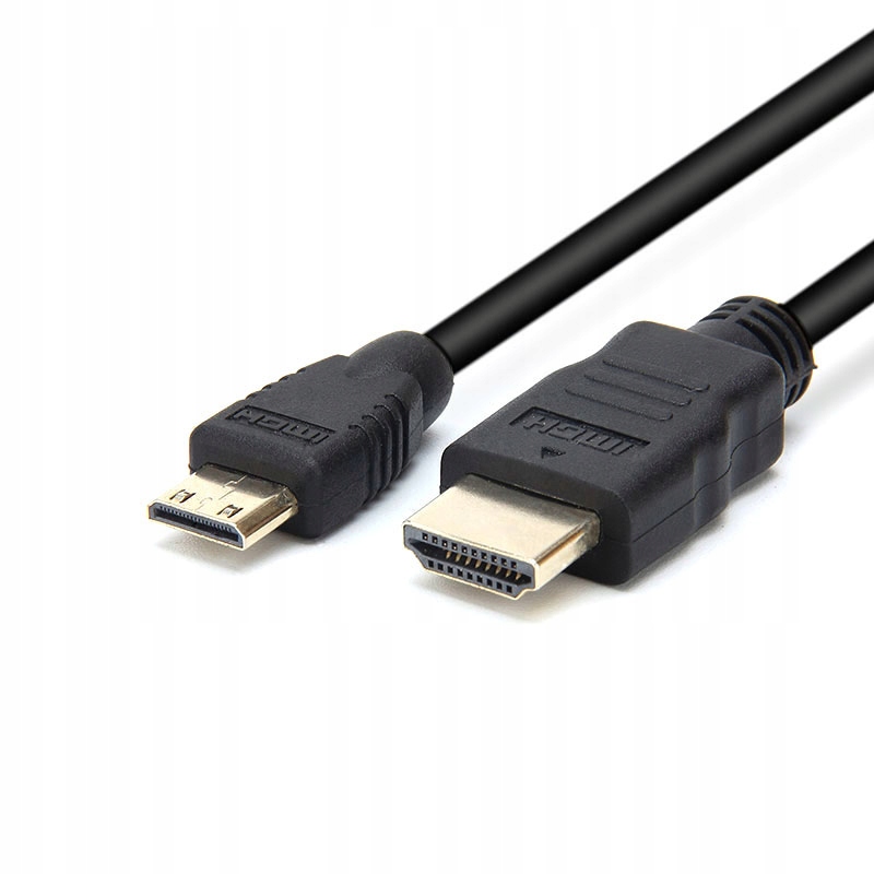 Szybki kabel Mini HDMI na HDMI 2 m czarny (Typ C – Typ A)