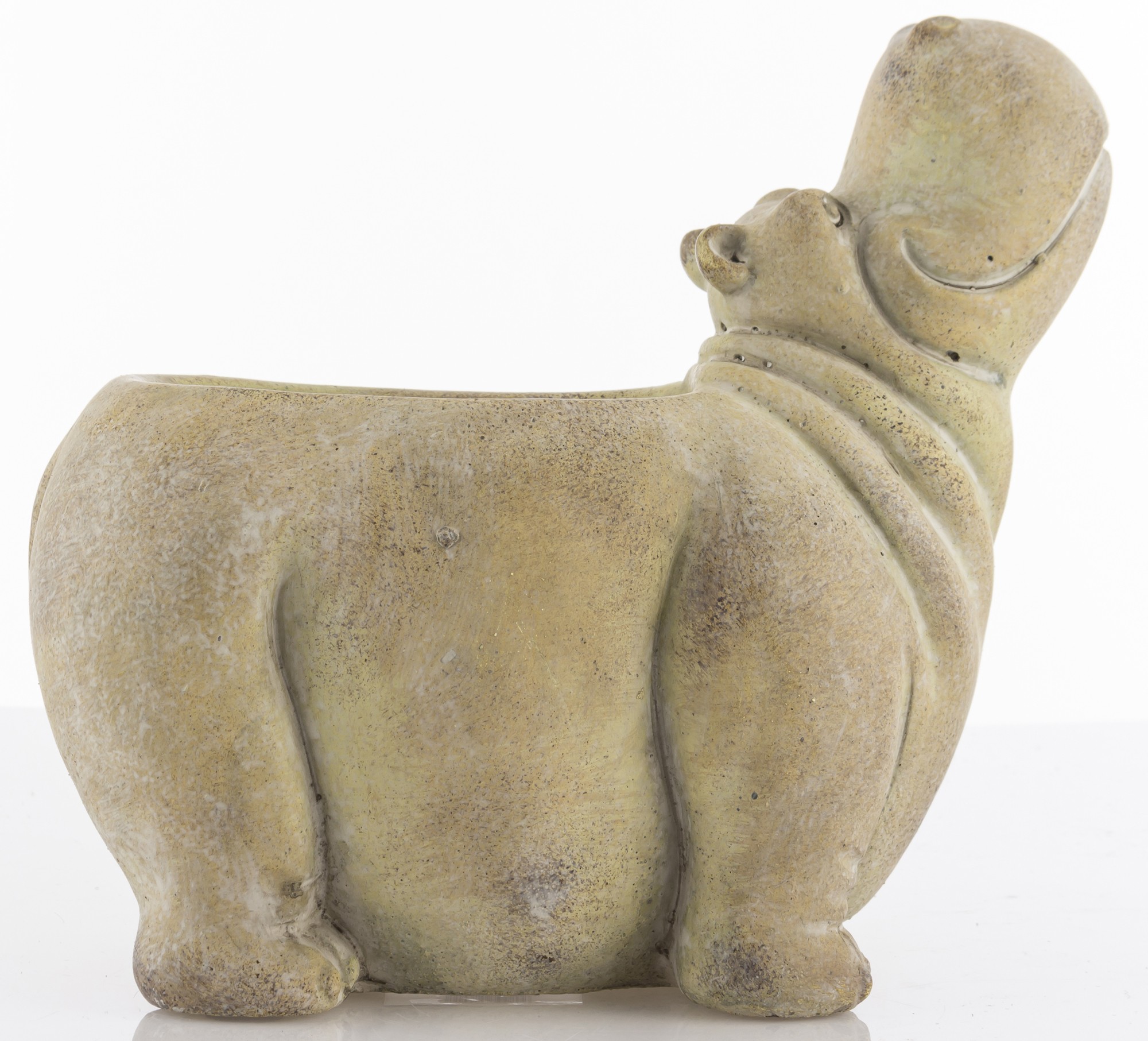 osłonka doniczka hipopotam betonowa na kwiaty Materiał wykonania beton